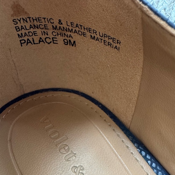 Violet & Red Dusty Blue Suede Leather High Heel Wedges Dressy Shoes Size 9 - Picture 4 of 8